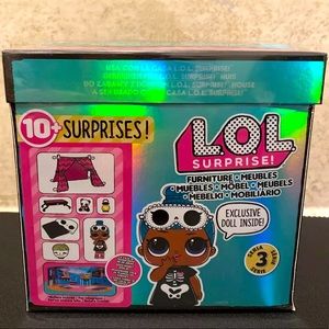 New LOL Surprise Furniture Series 3 Sleepover with Sleepy Bones 10+ Surprises